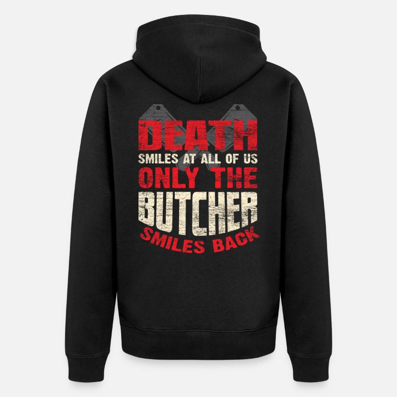 boucher - Veste à capuche bio Premium Unisexe - noir