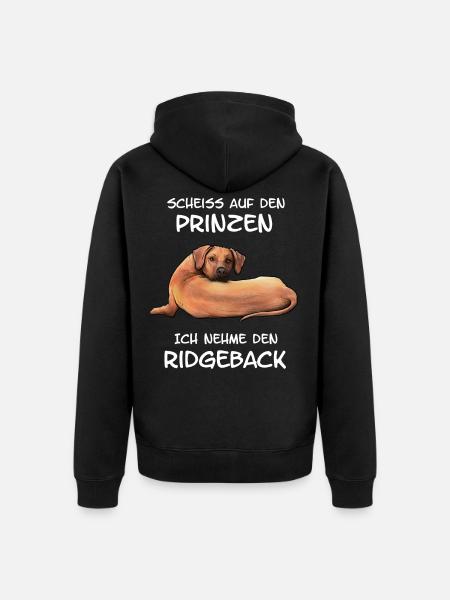 Rhodesian Ridgeback - Unisex Premium Bio Zip Hoodie - Schwarz