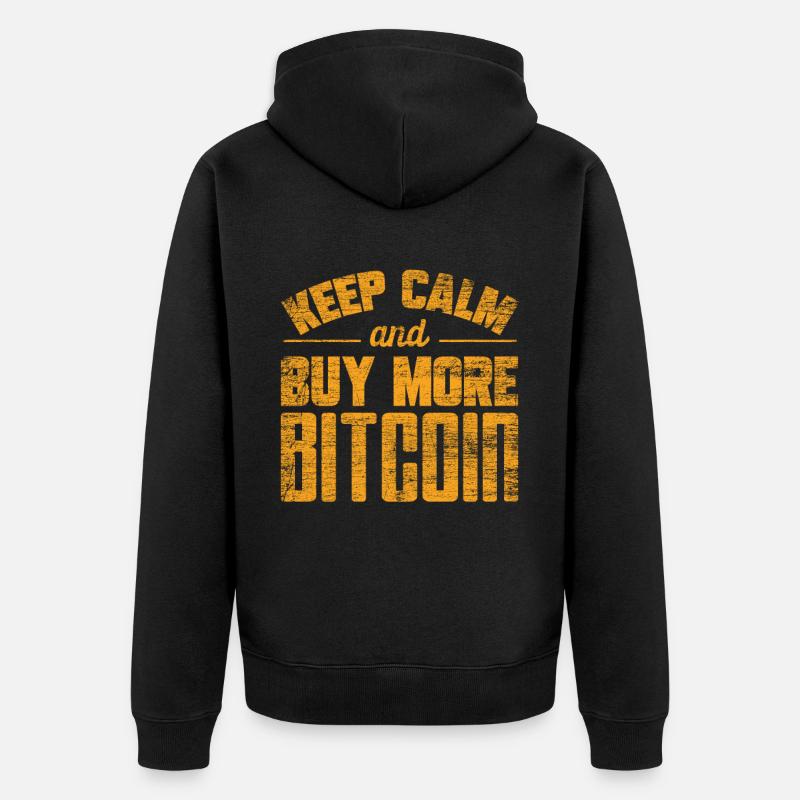 Bitcoin - Veste à capuche bio Premium Unisexe - noir