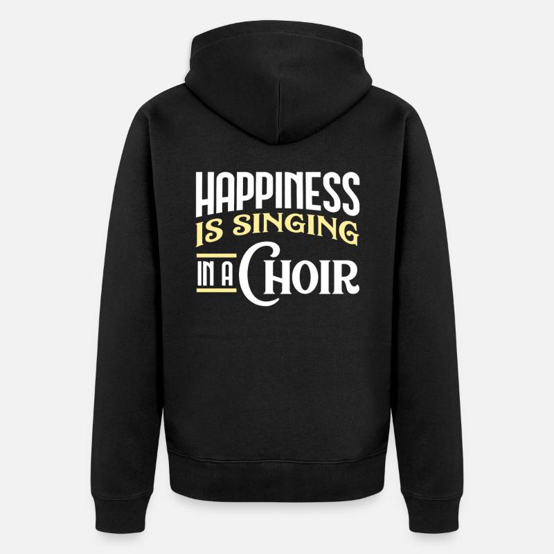 Chanteur de choeur - Veste à capuche bio Premium Unisexe - noir