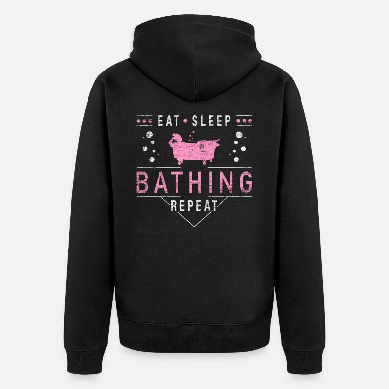 Baignoire salle de bain - Veste à capuche bio Premium Unisexe - noir