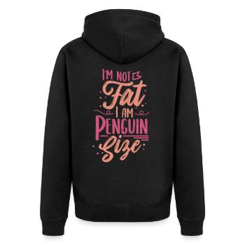 manchot - Veste à capuche bio Premium Unisexe - noir - Dos - Nico (187cm)