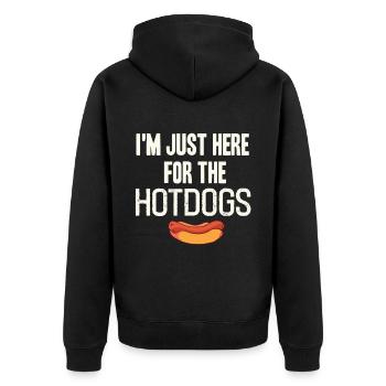 Hot-dog - Veste à capuche bio Premium Unisexe - noir - Dos - Nico (187cm)