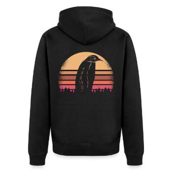 Pingouin - Veste à capuche bio Premium Unisexe - noir - Dos - Nico (187cm)