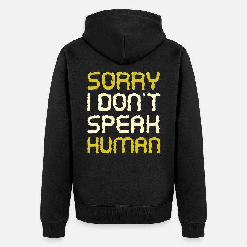 Alien - Unisex Premium Bio Zip Hoodie - Schwarz