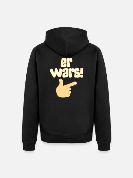 Er Wars - Unisex Premium Bio Zip Hoodie - Schwarz
