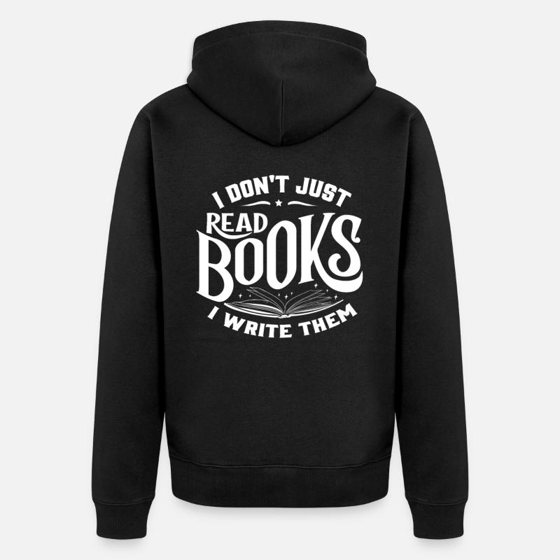 Auteur Écrire des livres - Veste à capuche bio Premium Unisexe - noir