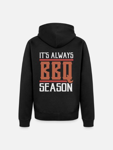 BBQ BBQ - Unisex Premium Organic Zip Hoodie - black