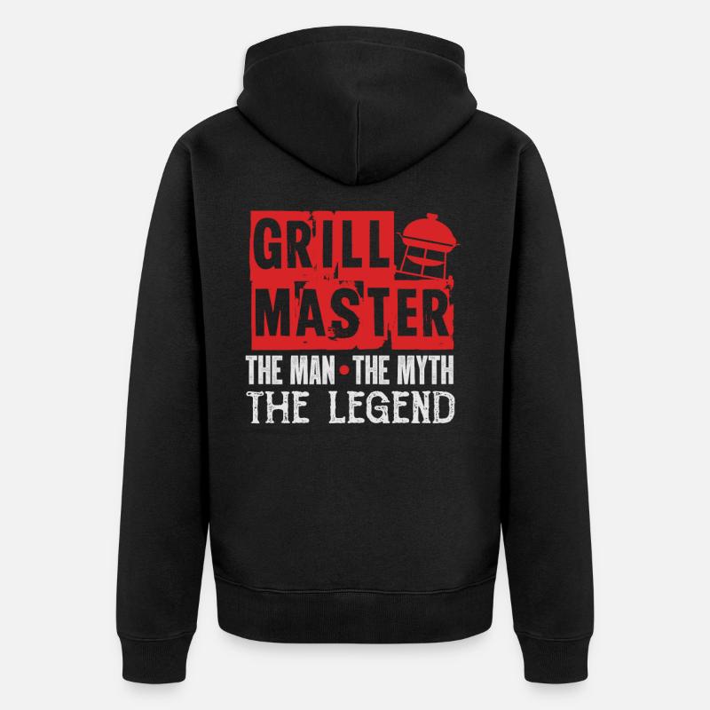 Grill grill master - Veste à capuche bio Premium Unisexe - noir