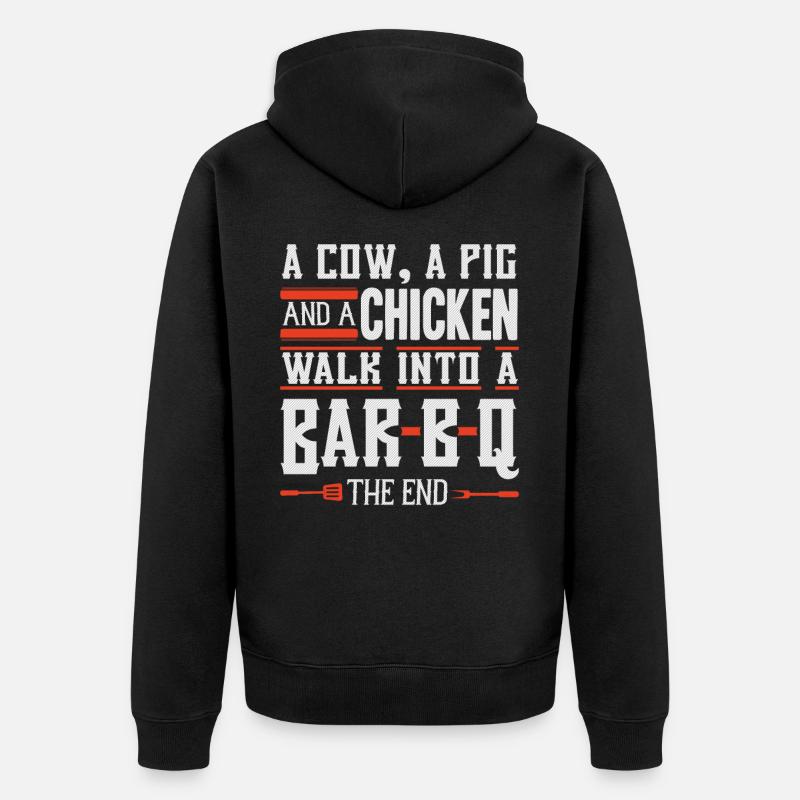 BBQ BBQ - Veste à capuche bio Premium Unisexe - noir