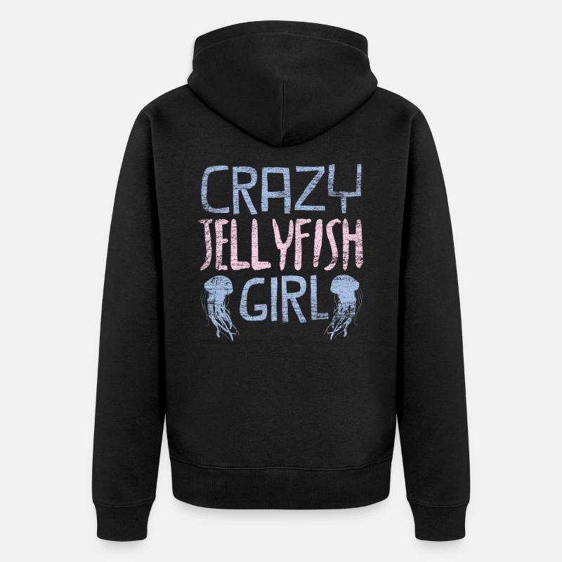 méduse - Veste à capuche bio Premium Unisexe - noir