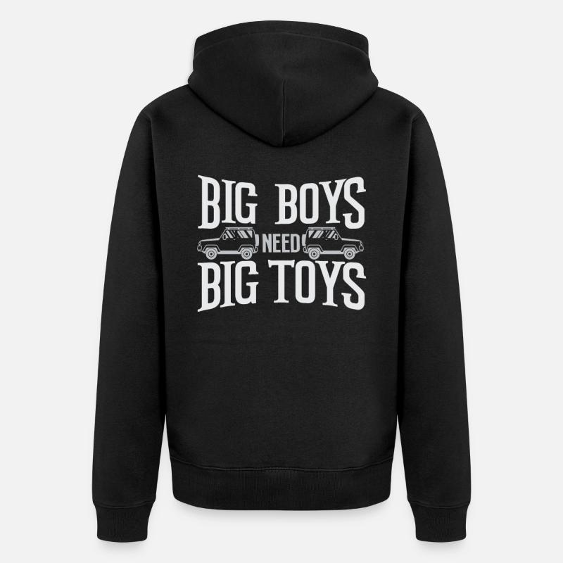 Véhicule tout terrain - Veste à capuche bio Premium Unisexe - noir
