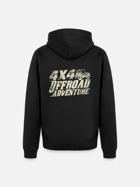 Off-road vehicle - Unisex Premium Organic Zip Hoodie - black