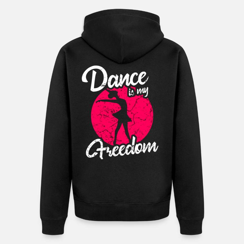 Tanzen Ballett - Unisex Premium Bio Zip Hoodie - Schwarz