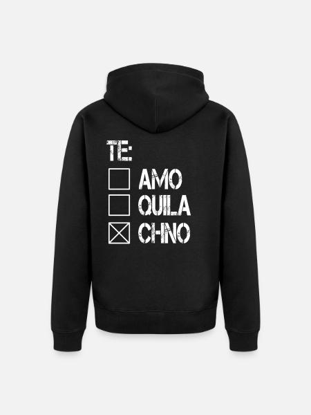 Techno - Unisex Premium Bio Zip Hoodie - Schwarz