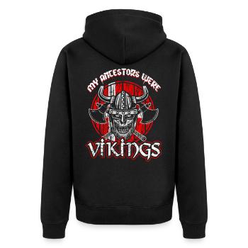Viking danois - Veste à capuche bio Premium Unisexe - noir - Dos - Nico (187cm)