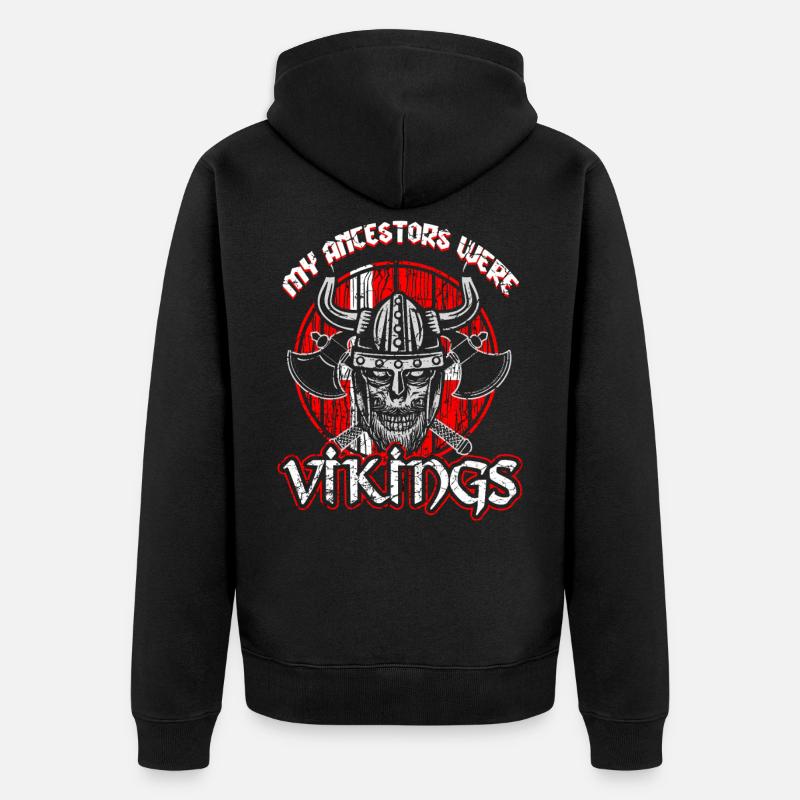 Viking danois - Veste à capuche bio Premium Unisexe - noir