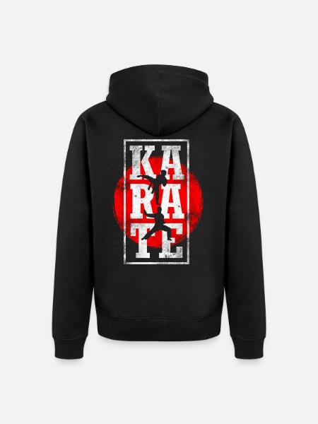 Karate - Unisex Premium Bio Zip Hoodie - Schwarz