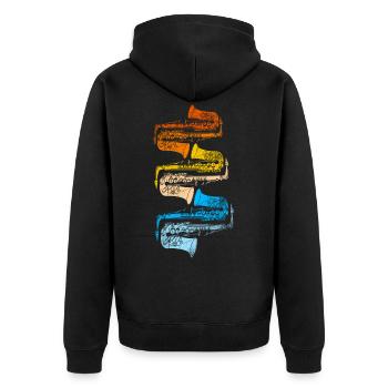 saxophone - Veste à capuche bio Premium Unisexe - noir - Dos - Nico (187cm)