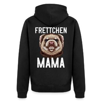 Maman furet - Veste à capuche bio Premium Unisexe - noir - Dos - Nico (187cm)