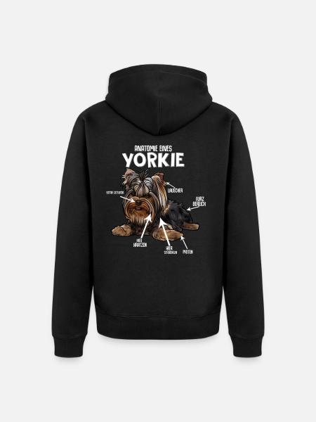 Yorkshire Terrier - Unisex Premium Organic Zip Hoodie - black