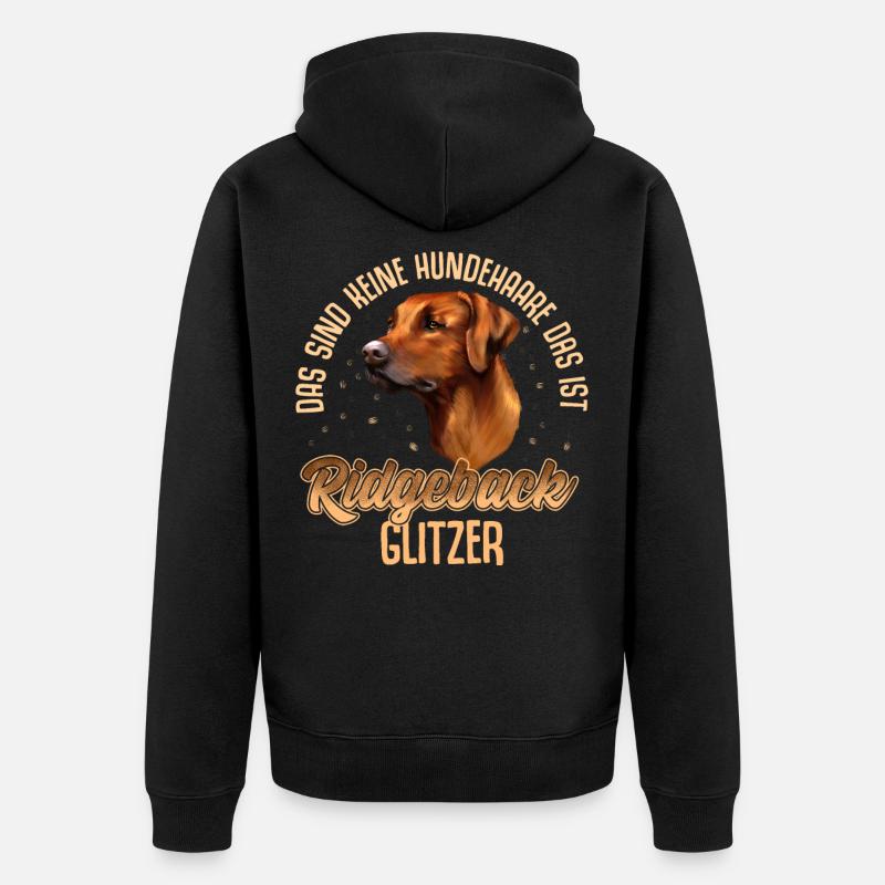 Rhodesian Ridgeback - Veste à capuche bio Premium Unisexe - noir