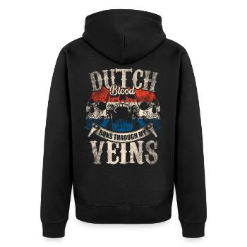 Néerlandais néerlandais - Veste à capuche bio Premium Unisexe - noir - Dos - Nico (187cm)