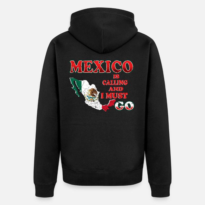 Mexico - Unisex Premium Organic Zip Hoodie - black