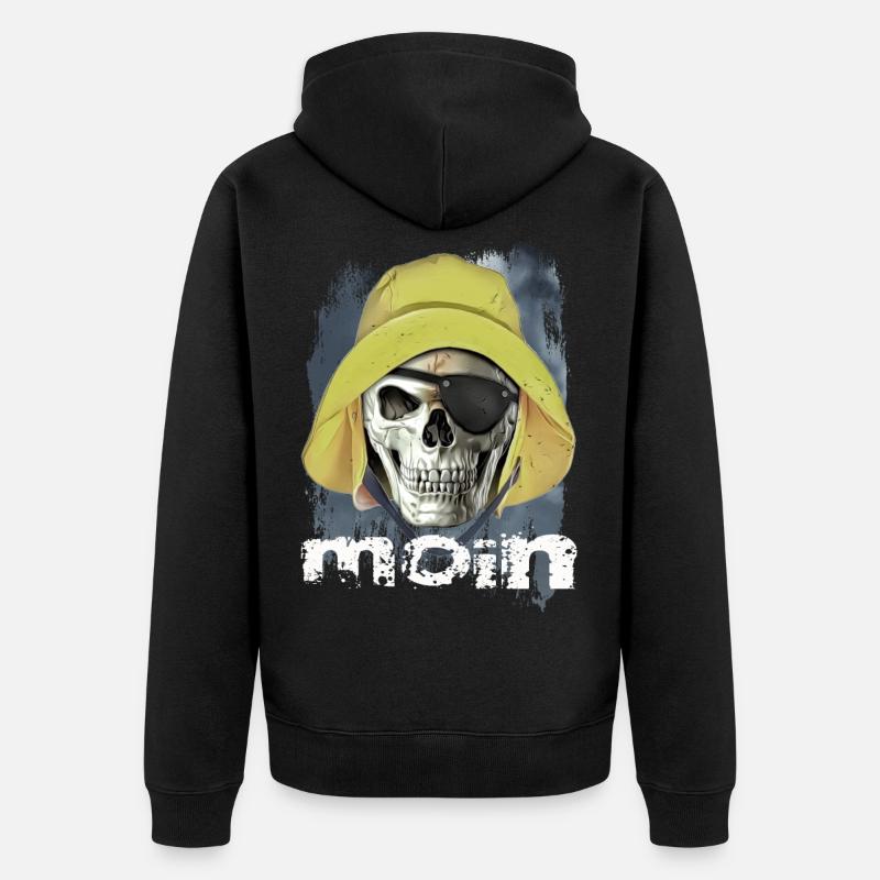 moin Pirat - Veste à capuche bio Premium Unisexe - noir