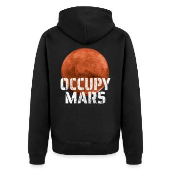 Occupy Mars Mission Vers Mars Espace Cadeau - Veste à capuche bio Premium Unisexe - noir - Dos - Nico (187cm)