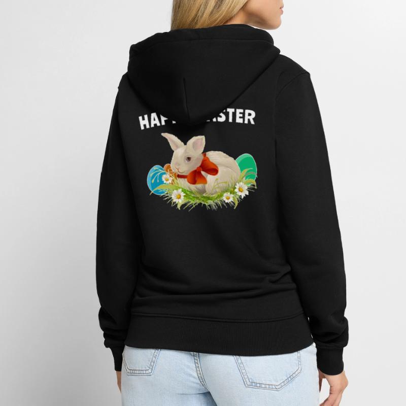 Easter Easter Happy Easter Unisex Premium Organic Zip Hoodie