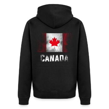 Canada - Veste à capuche bio Premium Unisexe - noir - Dos - Nico (187cm)