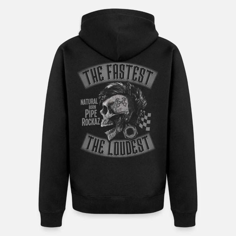 Pipe Rockaz - Veste à capuche bio Premium Unisexe - noir