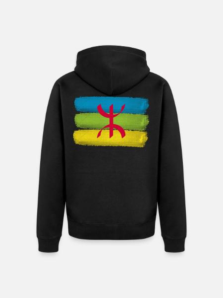 Amazigh - Veste à capuche bio Premium Unisexe - noir