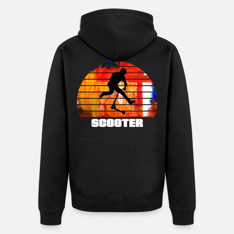 Roller - Unisex Premium Bio Zip Hoodie - Schwarz