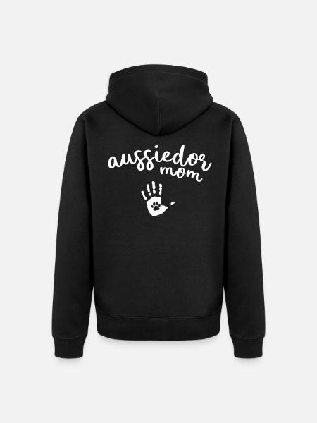 Aussiedor Aussie Australian Shepherd Mom Mutter - Unisex Premium Bio Zip Hoodie - Schwarz