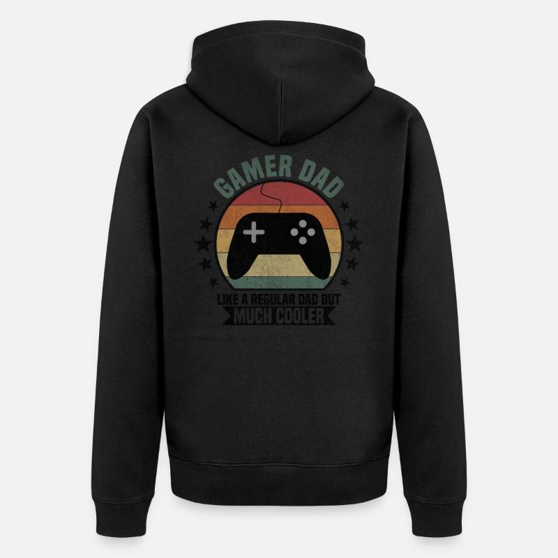 Gamer Papa - Veste à capuche bio Premium Unisexe - undefined