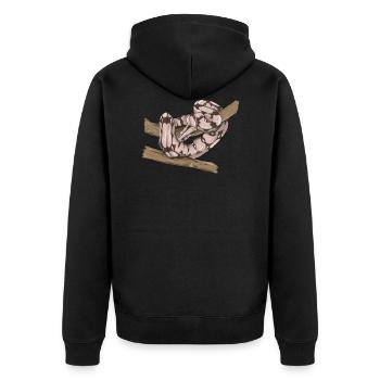 Boa Constrictor I Abgottschlange motif pour - Veste à capuche bio Premium Unisexe - noir - Dos - Nico (187cm)