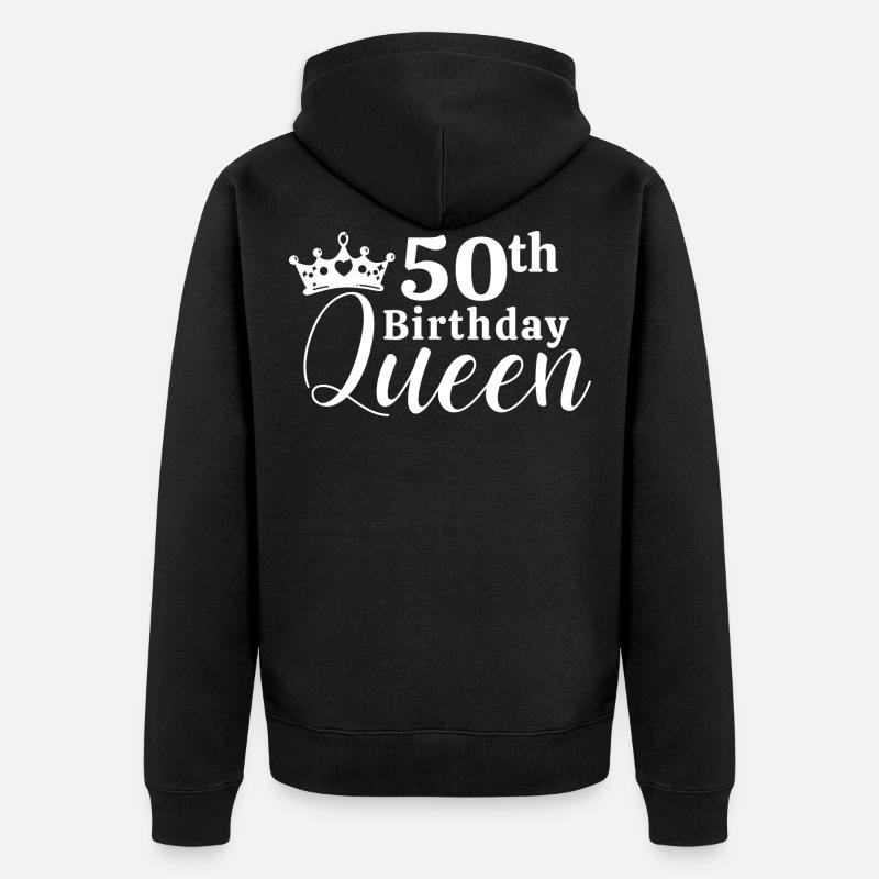 50e anniversaire - Veste à capuche bio Premium Unisexe - noir