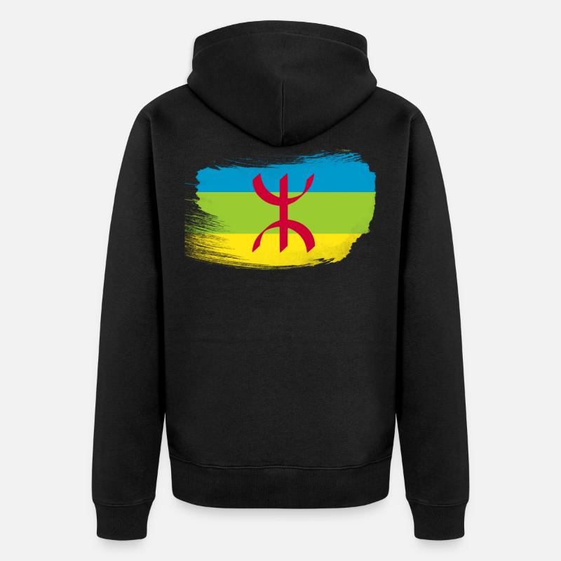 Amazigh - Veste à capuche bio Premium Unisexe - noir