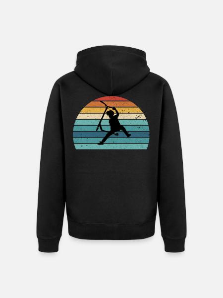 freestyle scooter - Unisex Premium Organic Zip Hoodie - black