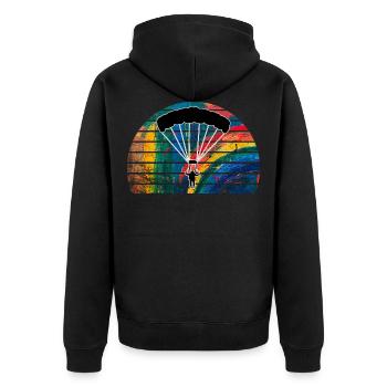 parachute - Veste à capuche bio Premium Unisexe - noir - Dos - Nico (187cm)