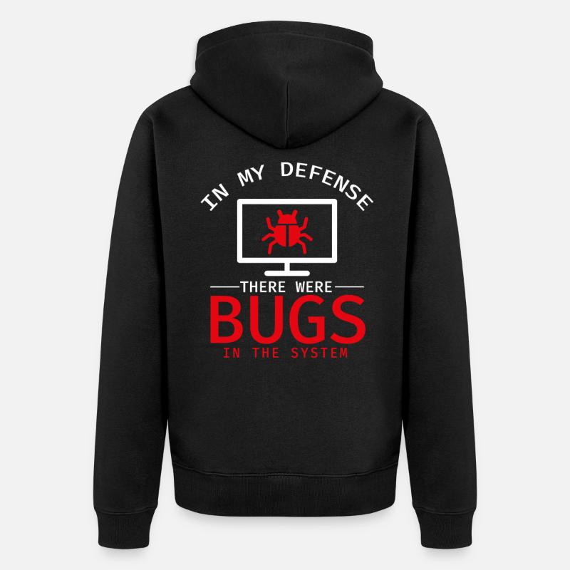 Programmer Coder Software Developer - Unisex Premium Organic Zip Hoodie - black