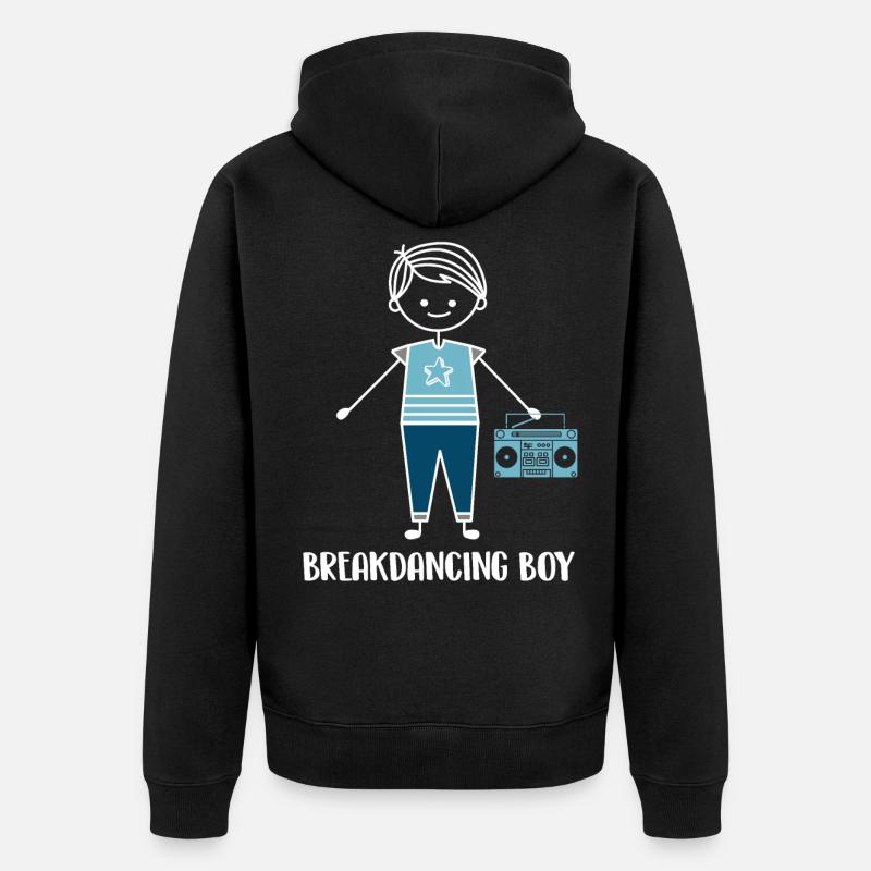 Breakdance Breakdancer Breakdancing - Veste à capuche bio Premium Unisexe - noir