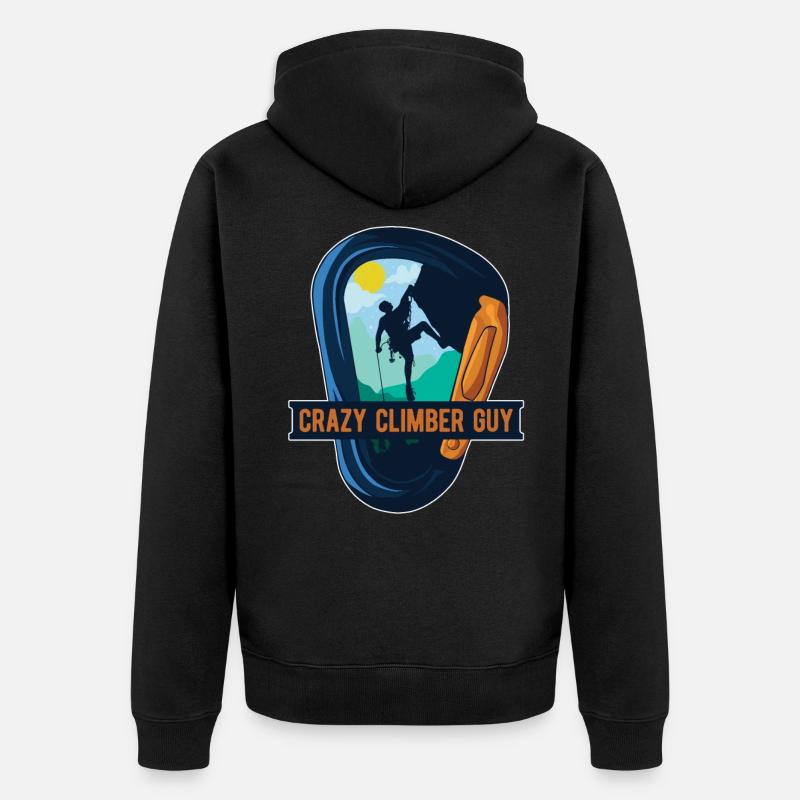 Escalade Alpinisme Grimpeurs - Veste à capuche bio Premium Unisexe - noir