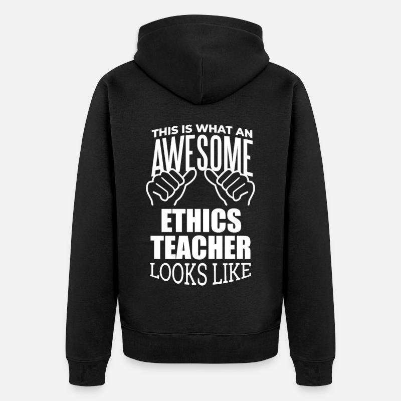 éthique - Veste à capuche bio Premium Unisexe - noir