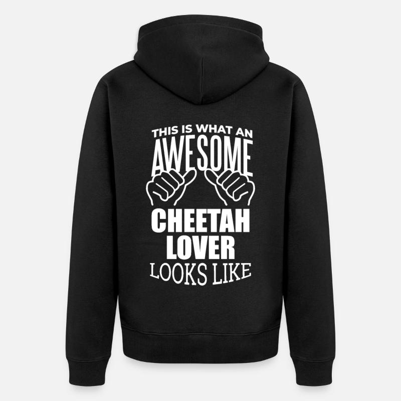 guépard - Veste à capuche bio Premium Unisexe - noir