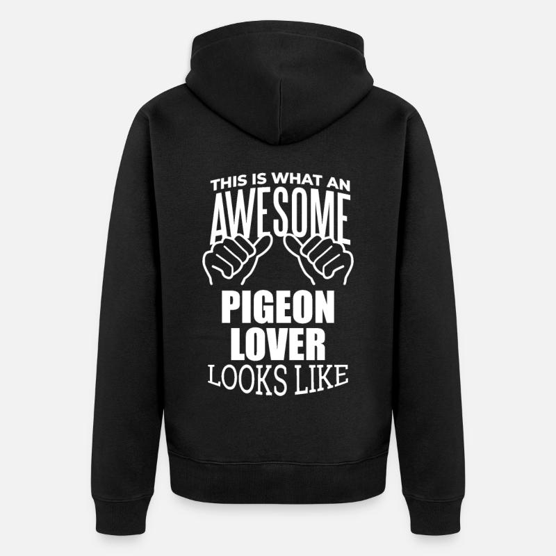 pigeon - Veste à capuche bio Premium Unisexe - noir