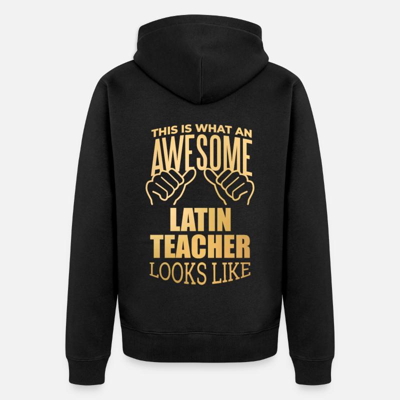 Latin - Veste à capuche bio Premium Unisexe - noir