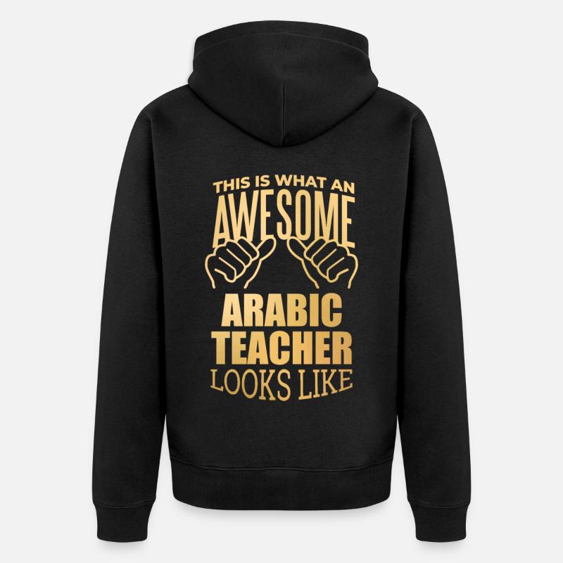 Arabe - Veste à capuche bio Premium Unisexe - noir